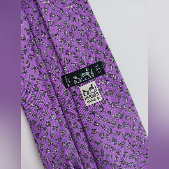 Hermès - Lavender Bolo Tie - Picture 3 of 8
